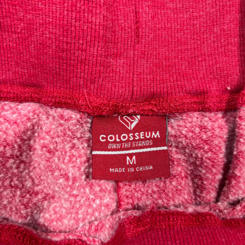 Arkansas Razorbacks Jogger Women M Red Sequin Spellout Sweat Pant Colosseum RARE - Picture 6 of 14